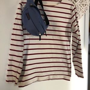 American Apparel red & cream striped long-sleeve!